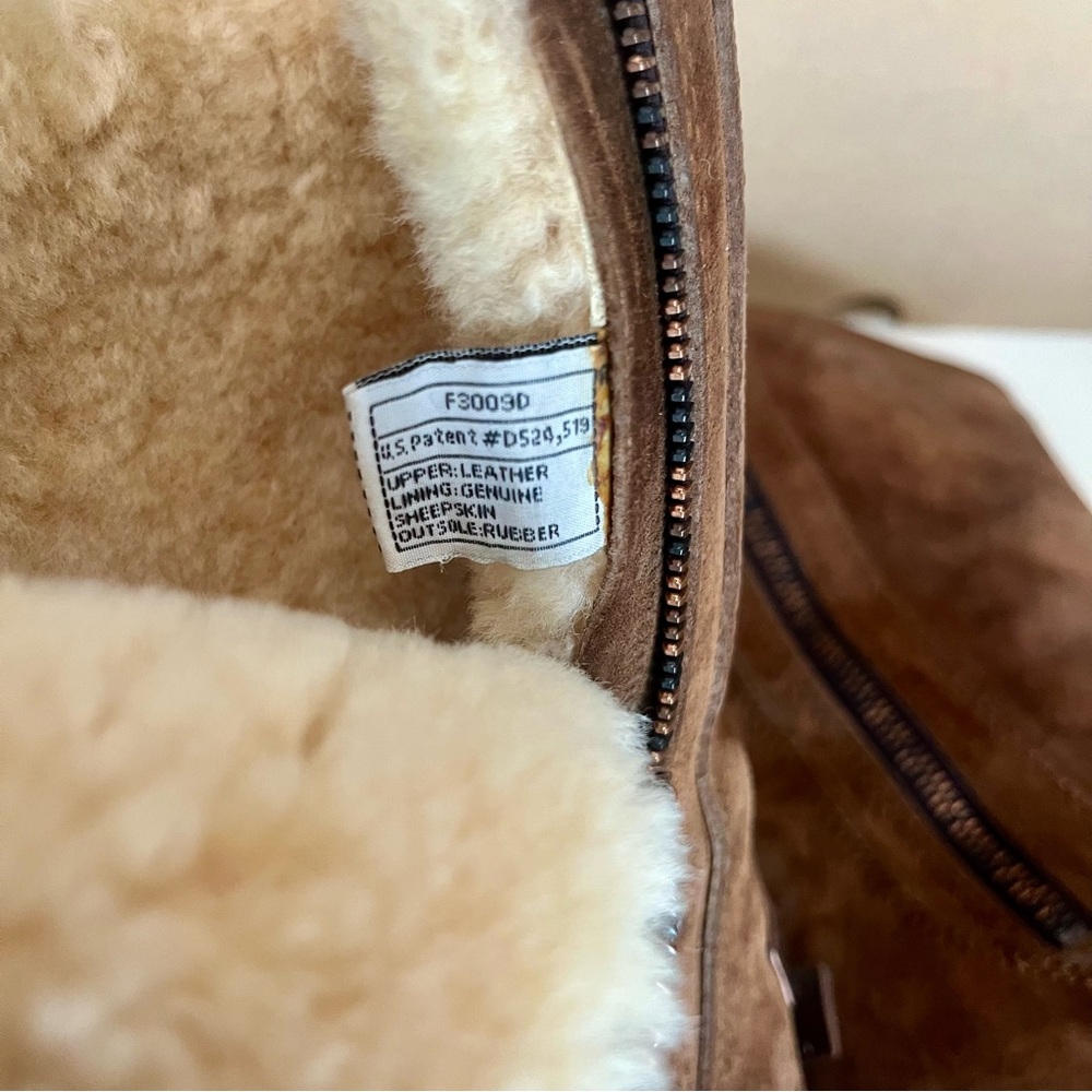 UGG Mayfaire Chestnut Brown Suede Boots with Shearling Lining - Picture 4 of 5